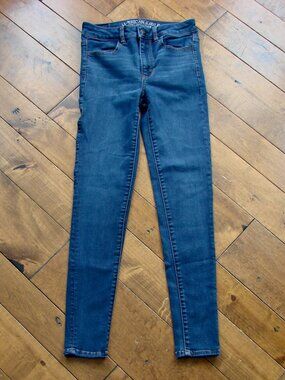 American Eagle High Rise Jegging Jeans Dark Super Super Stretch High Rise Size 2